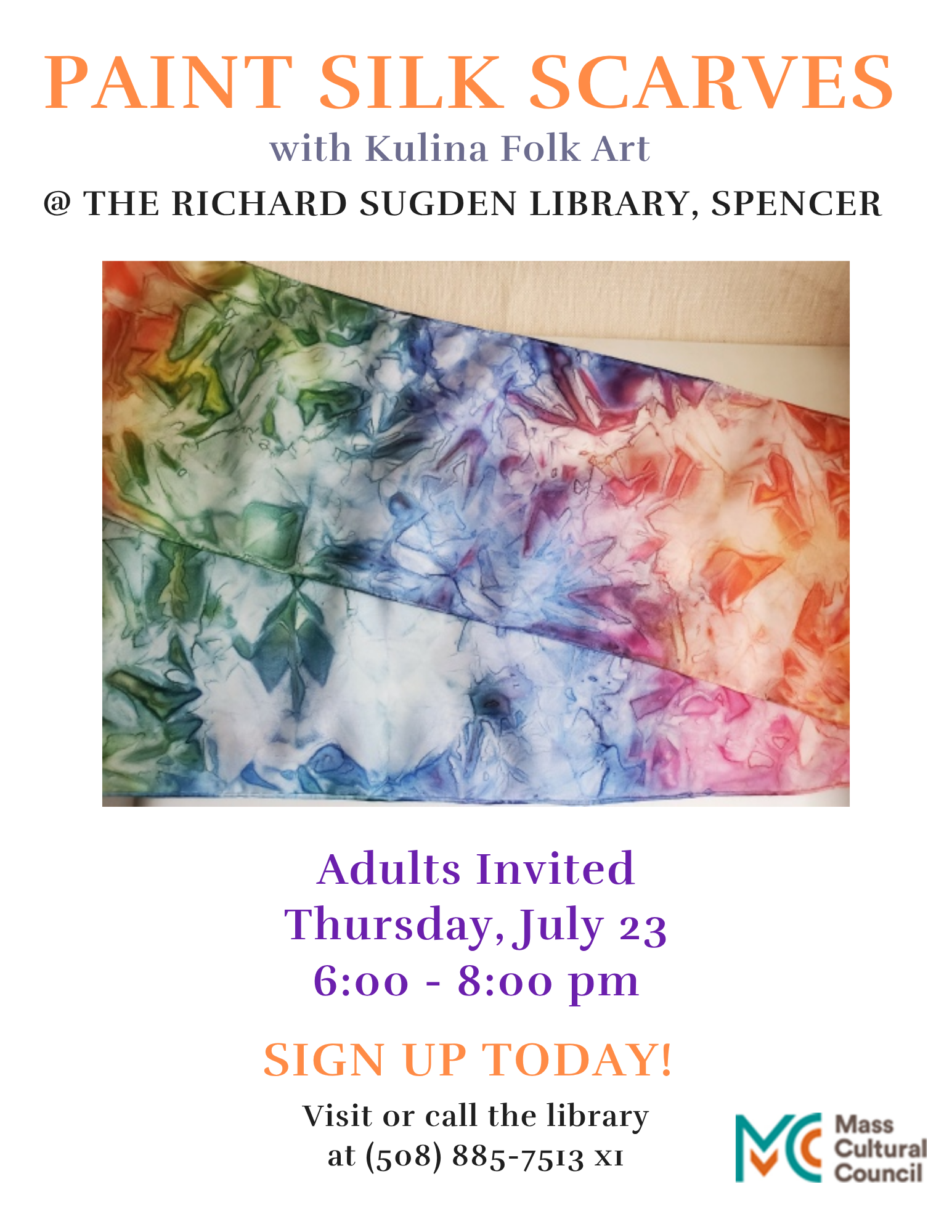 Paint silk scarves 7-23-26